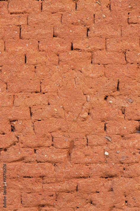 Pared De Barro Construida Con Adobes Stock Foto Adobe Stock