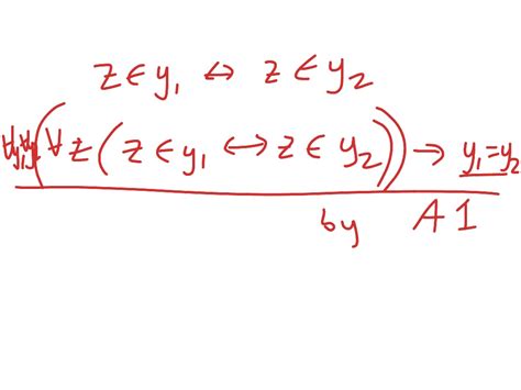 Set Theory Comprehension Axiom With Extentionality Gives A Unique