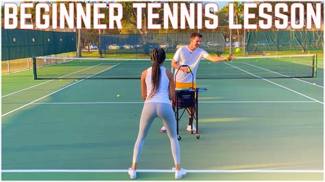 Beginner Tennis Lesson Forehand Backhand Serve Learned In Just