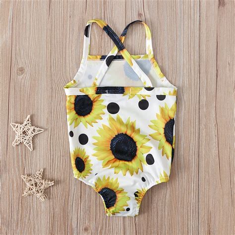 Girls Bikini Floral Print One Piece Swimsuit Swims Grandado