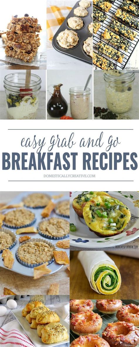 Easy Grab And Go Breakfast Recipes Recipes Breakfast Recipes Easy Delicious Healthy Recipes