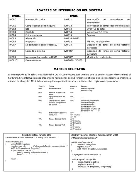 Powerpc DE Interrupción DEL Sistema POWERPC DE INTERRUPCIN DEL