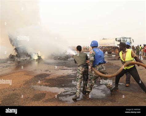 Wau Airport, South Sudan. 20th March, 2017. Chinese peacekeepers ...