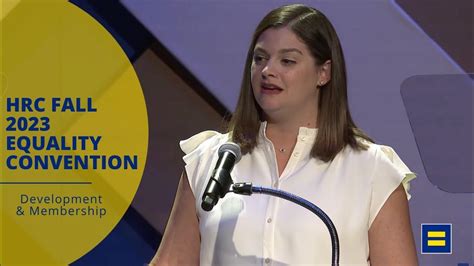 Elizabeth Schlesinger Remarks At Hrc Fall 2023 Equality Convention