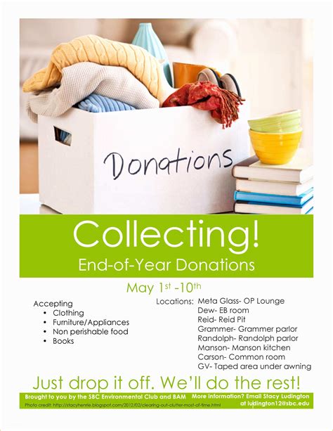 Free Donation Flyer Template