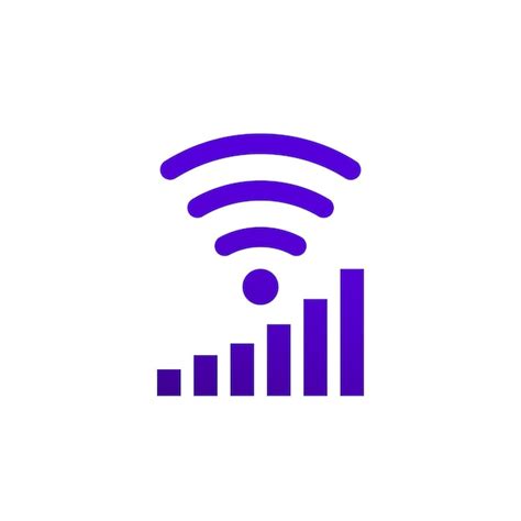 Premium Vector WiFi Signal Strength Icon Vector