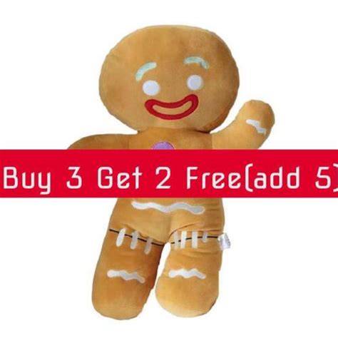 Cartoon Shrek Adventure Gingerbread Man Gingy Plush Stuffed Doll