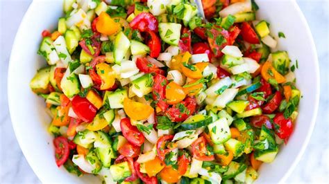 Chopped Cucumber Tomato Salad Recipe