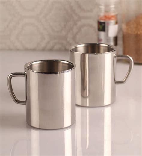 Buy Dynamic Store Set Of 2 Double Wall Big Sober Mugs At 33 Off By