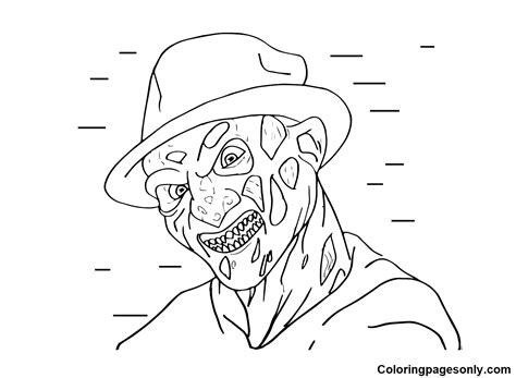 Dibujos Para Colorear De Freddy Krueger Coloringpagesonly