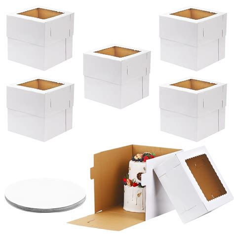 Amazon Moretoes Pack X X Inches Tall Cake Boxes Inch