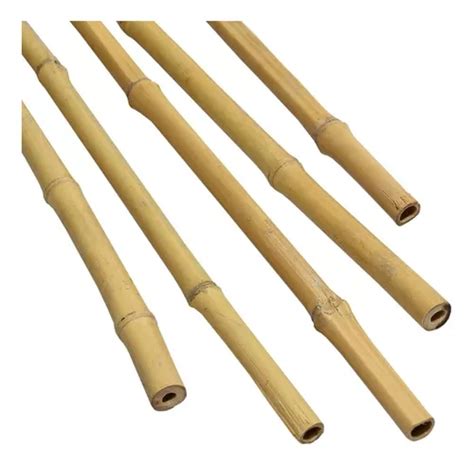 4 Varas De Bambú Naturales Olha 150 Cm Largo 2 Cm Grosor MercadoLibre