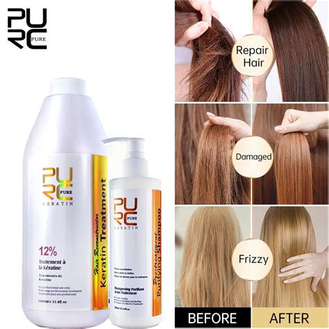 Purc Brazilian Keratin Shampoo Hair Treatment Professional