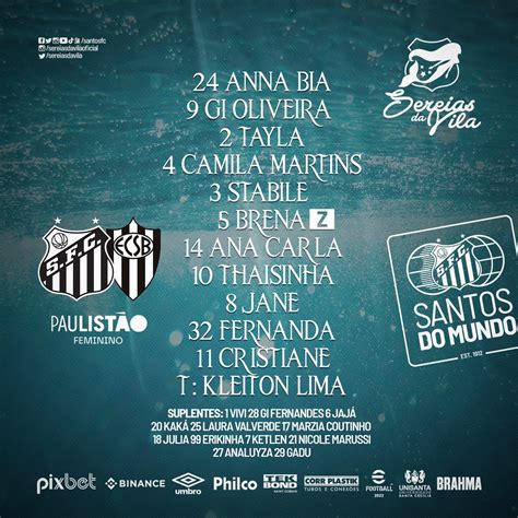 Sereias da Vila on Twitter 𝑴𝑬𝑹𝑴𝑨𝑰𝑫𝑺 line up Assista ao jogo das