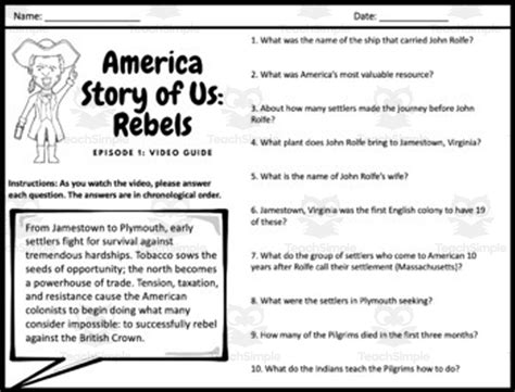 America The Story Of Us Episode 1 Rebels Complete Video Guide By