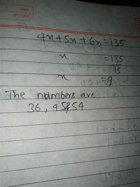 Three Numbers Are In The Ratio And Their Sum Is Find The