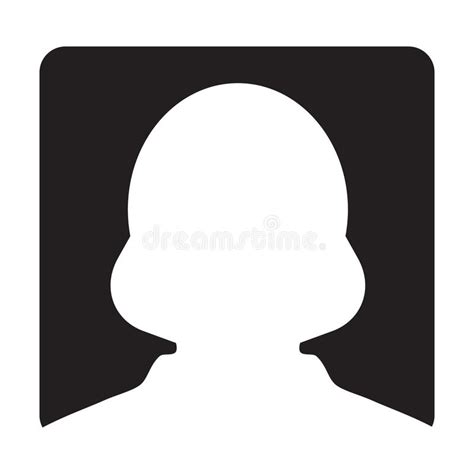 Benutzer Ikonen Vektor Weibliches Person Profile Avatar Symbol Glyph