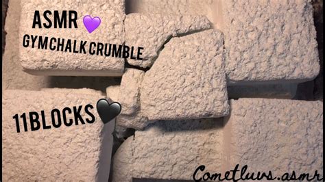 Asmr Satisfying Gym Chalk Crumble 11 Blocks Youtube