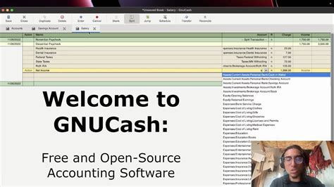 Into To Gnucash Open Source Accounting Software Youtube