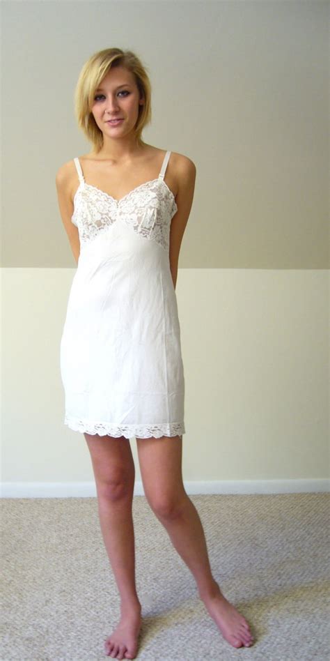 Your White Lace Slip Dress Etsy