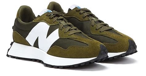 New Balance 327 Khaki Trainers In Green For Men Lyst