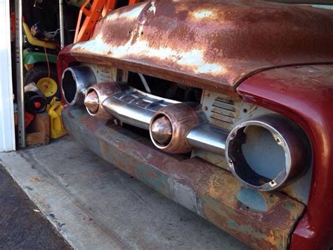 Pin By Edsel H On 53 56 F100 FORD Ford Trucks Custom Grill Old Pickup