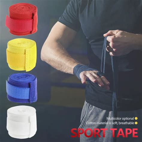 Hittime 2 5m Cotton Boxing Bandage Wrist Wraps Combat Protect Boxing