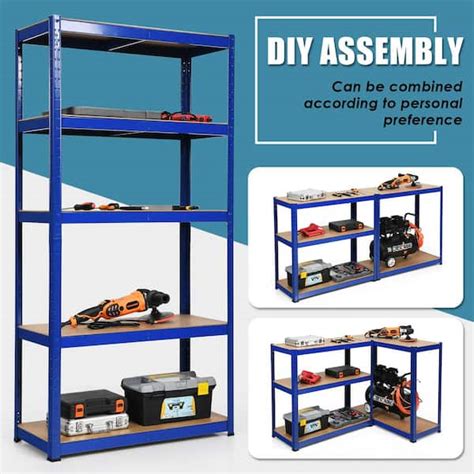 Storage Solutions Corner Racking Shelf 5 Tier Storage Shelving Vonhaus