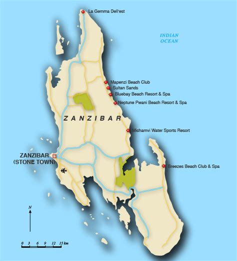 Map Of Zanzibar Zanzibar Map