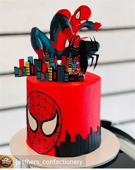 Spiderman Cake Topper Spiderman Birthday Cake Spiderman Party