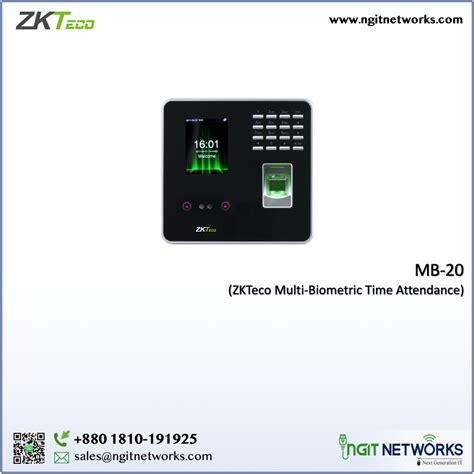 ZKTeco MB20 Multi Biometric Time Attendance Access Control IT