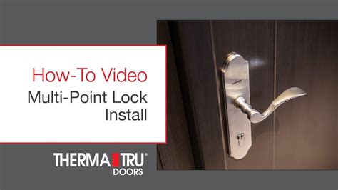 How To Install A Multi Point Lock Youtube