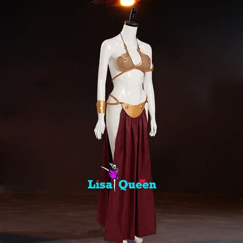 Cosplay Costume Slave Leia Metal Bikini Star Wars Return Of The Jedi L Mermaidcosplay