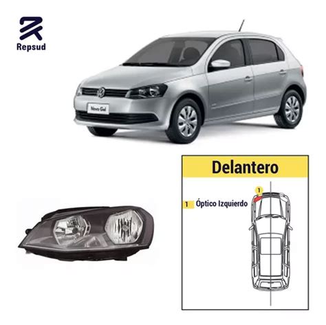 Ptico Izquierdo Volkswagen Gol G Monoparabola Cuotas Sin