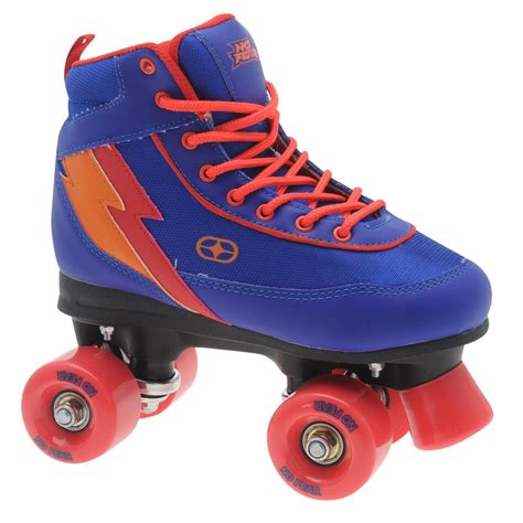 No Fear Kids Junior Retro Quad Skates Roller Four Wheeled Lace Up