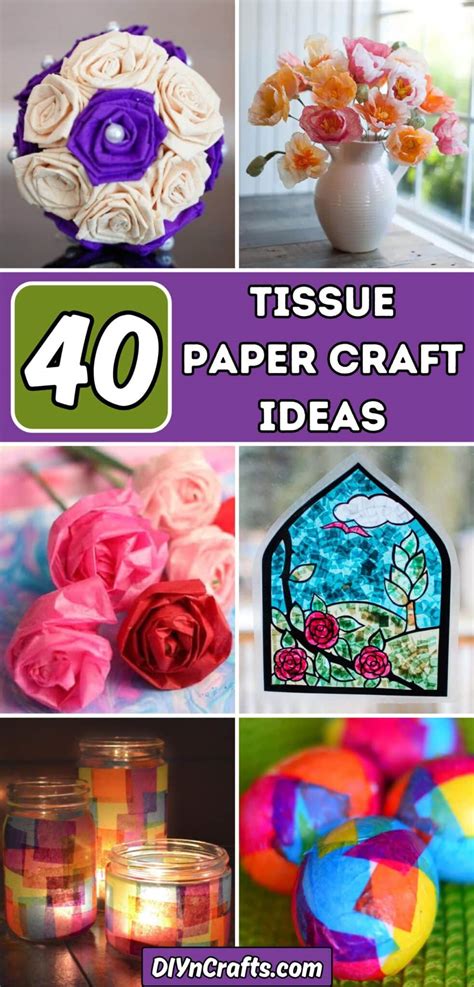 40 Tissue Paper Craft Ideas - DIY & Crafts