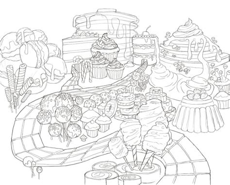 Candyland Castle Coloring Page Coloring Pages