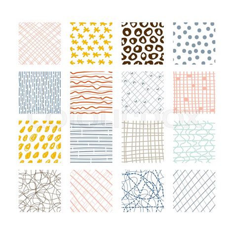 Set of abstract colored squares. Hand ... | Stock vector | Colourbox