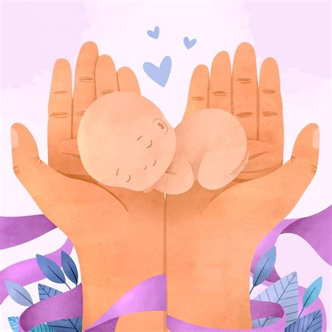 Free Vector Watercolor World Prematurity Day Illustration