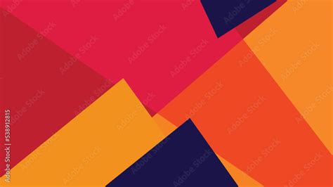 Modern geometric background with bold colourful vector shapes. Clean ...