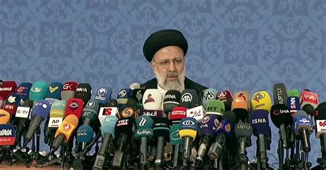 In The First Press Conference Iranian President Elect Ebrahim Raisi