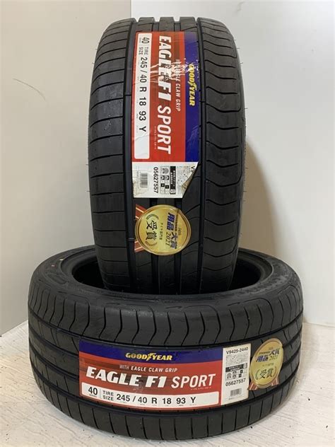 未使用送料無料未使用夏タイヤ2本セット 245 40R18 93Y SGY114 28 GOODYEAR EAGLE F1 SPORT