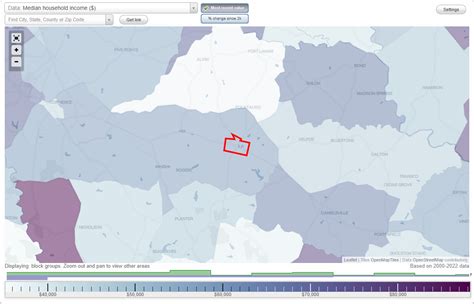 Ila Georgia Ga Income Map Earnings Map And Wages Data