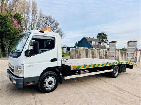 MITSUBISHI FUSO 7C14 4X2 BEAVER TAIL LORRY C W RAMPS VIDEO