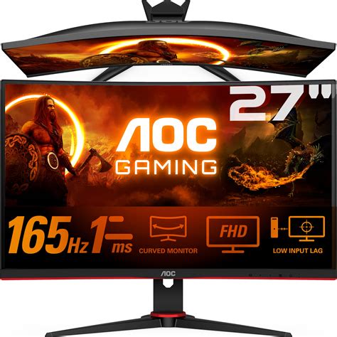 Hern Monitor Aoc Hz Ms Va Full Hd Curved Led Lcd Hdmi Dp Za