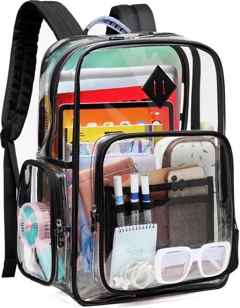 Asksky Clear Backpack Heavy Duty Pvc See Through