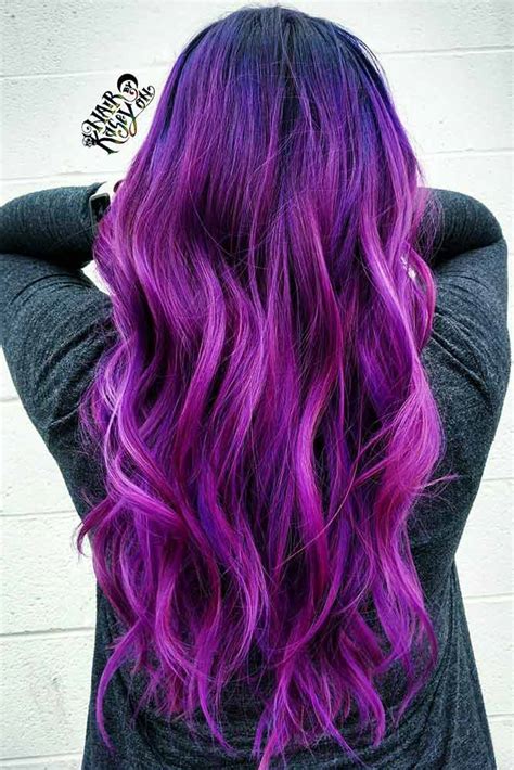 purple hair styles       magic