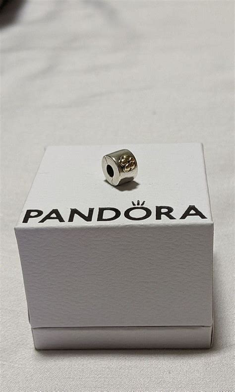 Pandora Two Tone Buttercup Clip Authentic Womens Fashion Jewelry