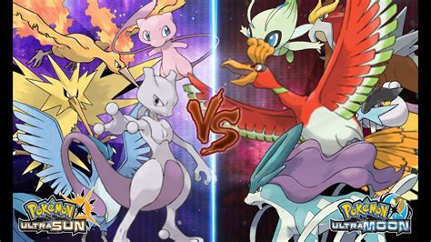 Pok Mon Ultra Sun And Ultra Moon Kanto Legendary Vs Johto Legendary