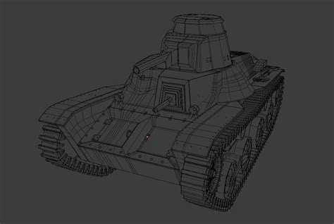 3d Model Type 94 Tankette Vr Ar Low Poly Cgtrader